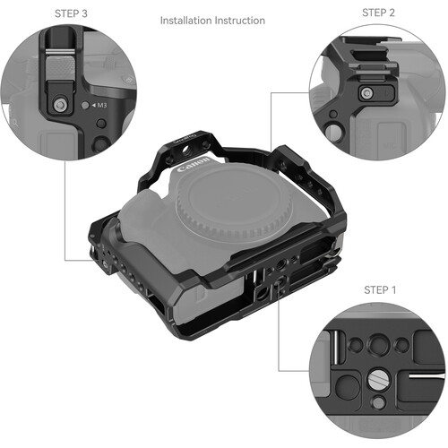 1024205_C.jpg - SmallRig Full Camera Cage for Canon EOS R50 4214 - Image 3