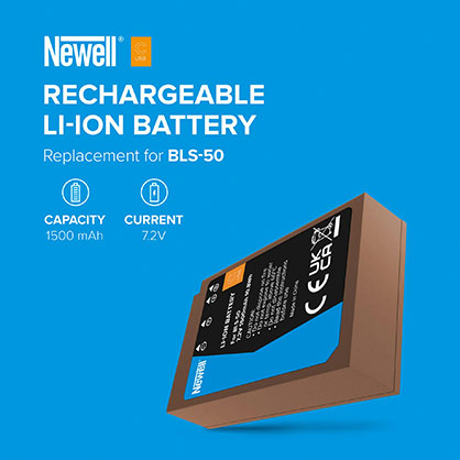 Newell BLS-50 USB-C Battery for OM SYSTEM Olympus Cameras - Best Available Image