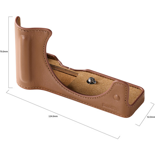 1025225_A.jpg - SmallRig Leather Half Case for Canon EOS R50 V (Brown) 5432 - Image 1