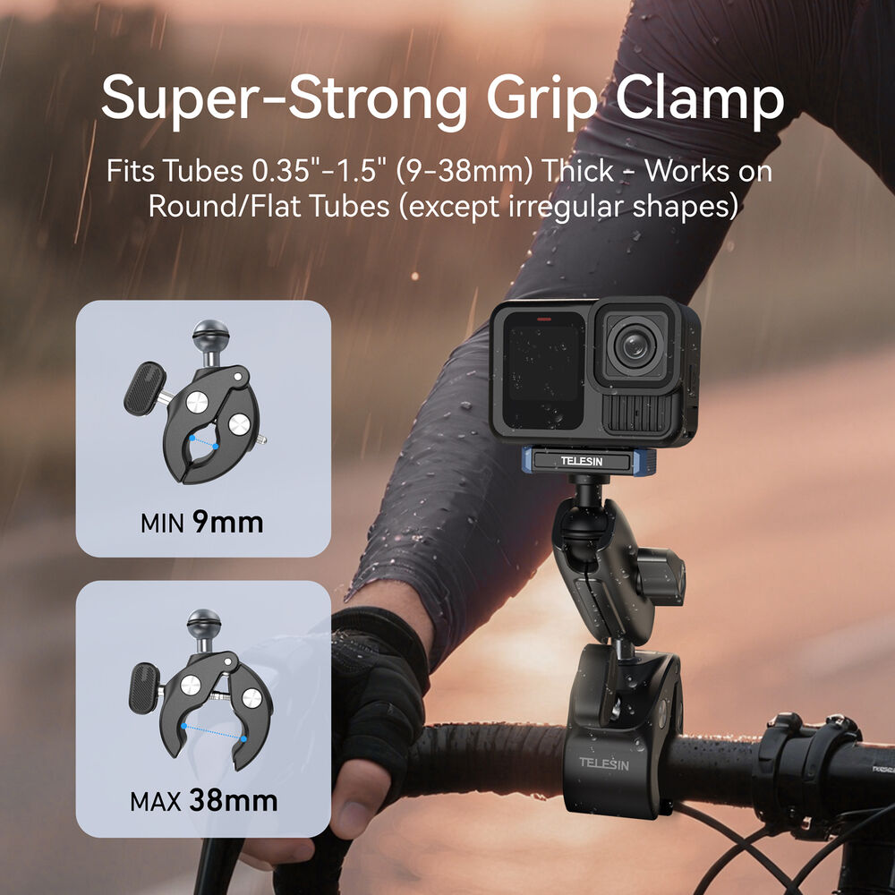 1026125_E.jpg - Telesin Universal Tube Clamp Mount for GoPro HERO13 Black - Image 5