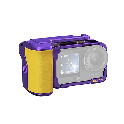 Best image for Telesin Aluminium Street Shot Set DJI Osmo Action 6 Purple Gold Limited Edition
