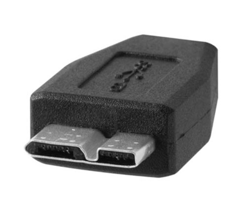 1011406_A.jpg - Tether Tools USB 3.0 OTG Adapter Micro B Male A Female - Image 1