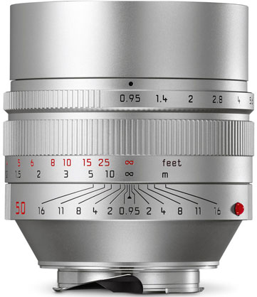 Leica Noctilux-M 50mm f/0.95 ASPH Lens (Silver) - Best Available Image