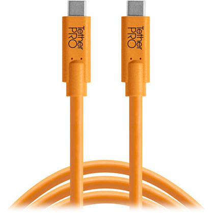 Tether Pro CUC03-ORG USB-C to USB-C 3" (0.9m) ORG - Best Available Image