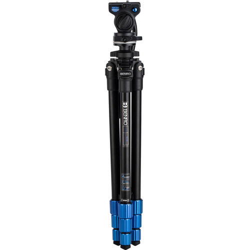 1015816_A.jpg - Benro SLIM Video Tripod Kit (Aluminum) - Image 1