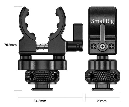 1016186_A.jpg - SmallRig Shotgun Microphone Holder (Cold Shoe) BSM2352