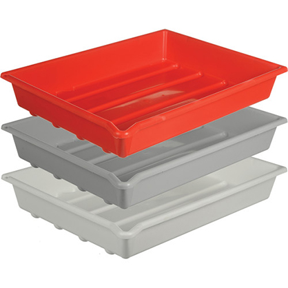 Paterson 3 x Developing Trays for 12" x 16" Paper (Grey, Red  &amp;  White)