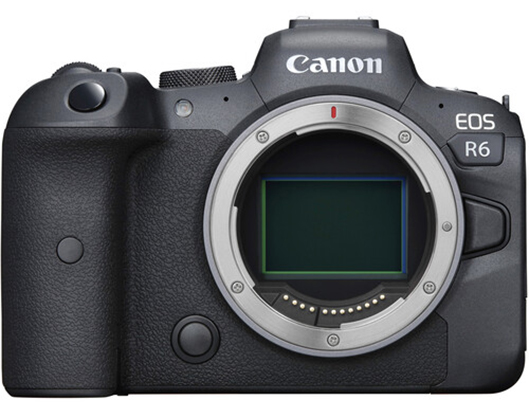 Canon EOS R6 body with EF lens Adaptor