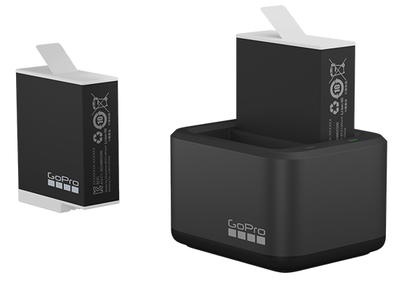 1019966_A.jpg - GoPro Dual-Battery Charger with Two Enduro Batteries for  GoPro Hero 11 10 9 - Image 1