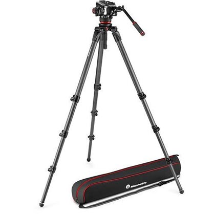 Manfrotto 504X Fluid Video Head and 536 Carbon Single Leg Tripod