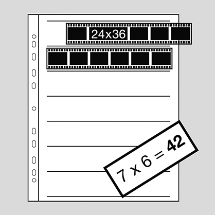 Best image for Kaiser Negative Filing Sheets for 35 mm film 7 x 6, Acetate, 100 sheets