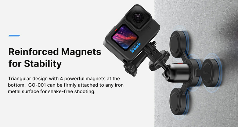 1023056_A.jpg - Ulanzi GO-001 Magnetic Mount for Action Cameras - Image 1