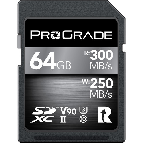 ProGrade 64GB UHS-II SDXC V90 Memory Card - Best Available Image