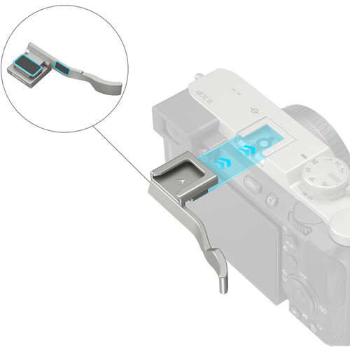 1023636_A.jpg - SmallRig Thumb Grip for Sony a7C II, a7CR and a7C (Silver) 4818 - Image 1