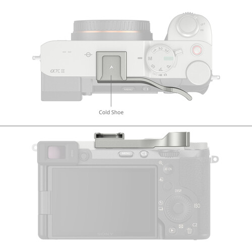 1023636_B.jpg - SmallRig Thumb Grip for Sony a7C II, a7CR and a7C (Silver) 4818 - Image 2