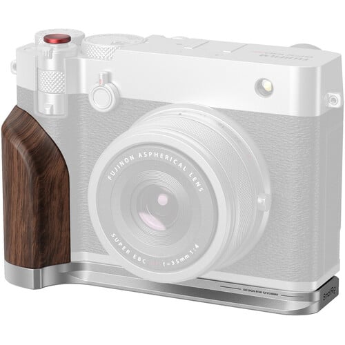 SmallRig L-Shape Mount Plate with Wooden Handle FUJIFILM GFX100RF (Silver) 5265 - Best Available Image