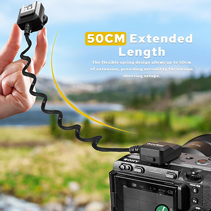 1025376_B.jpg - Godox GAC-IC13 Multi Interface Shoe Extension Cable for Sony Camera - Image 2