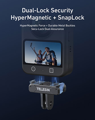 1025446_A.jpg - Telesin Magnetic Dual Claw Mount for DJI OSMO 360 - Image 1