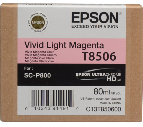 Epson T8506 80ml Vivid Light Magenta SC-P800 - Best Available Image