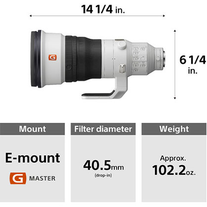 1015347_C.jpg - Sony FE 400mm f/2.8 GM OSS Lens - Image 2