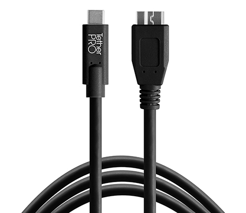 TetherPro USB-C to Mircro-B 4.6m Black