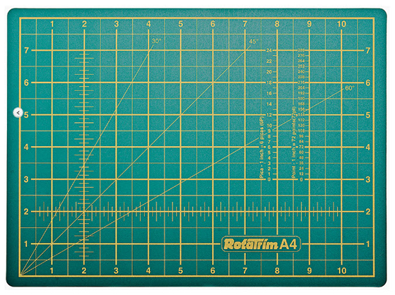 RotaTrim A4 Self Healing Cutting Mat 300mm x 220mm - Best Available Image