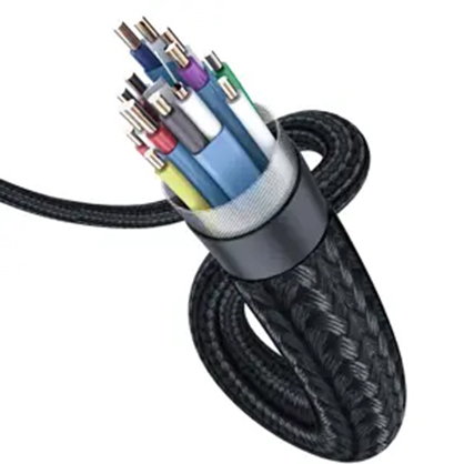 1019857_B.jpg - Baseus Enjoyment Series 4KHD HDMI Male To 4KHD Male Adapter Cable 0.5m Dark gray - Image 2