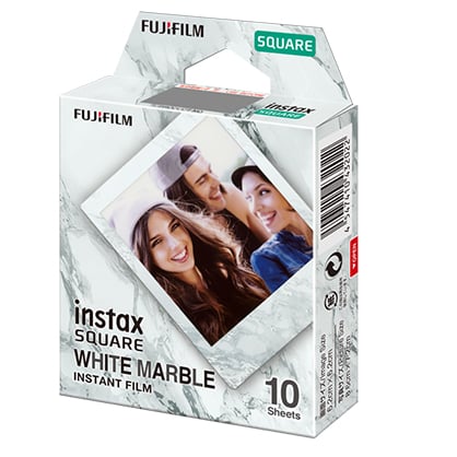 instax SQUARE Film 10pk White Marble