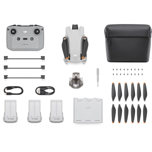DJI Mini 3 Drone Fly More Combo Plus with RC-N1 Non-LCD Remote
