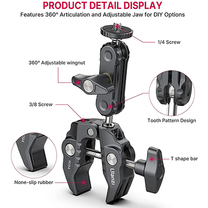 1021177_E.jpg - Ulanzi R094 Multi-Functional Super Clamp - Image 5
