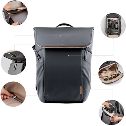 1021197_A.jpg - PGYTECH OneGo Air Backpack (20L, Obsidian Black) - Image 1