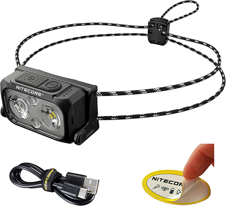 Nitecore NU21 360 Lumen Ultralight Rechargeable Headlamp - Black - Best Available Image