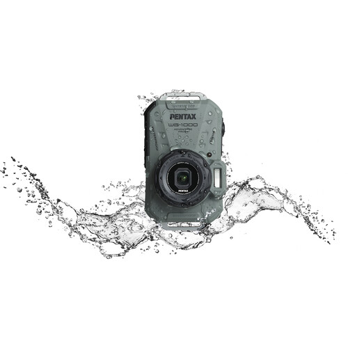 Ricoh PENTAX WG-1000 Digital Camera (Olive) - Best Available Image