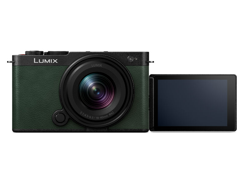 1023807_A.jpg - Panasonic Lumix S9 Mirrorless Camera with 18-40mm f/4.5-6.3 Lens (Olive Green) - Image 1