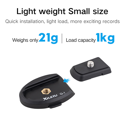 1023827_A.jpg - XILETU Q-1 Quick Release Plate - Image 1