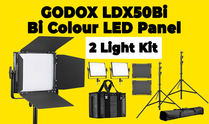 Best image for Godox LDX50Bi Bi Colour LED 2 Light Kit