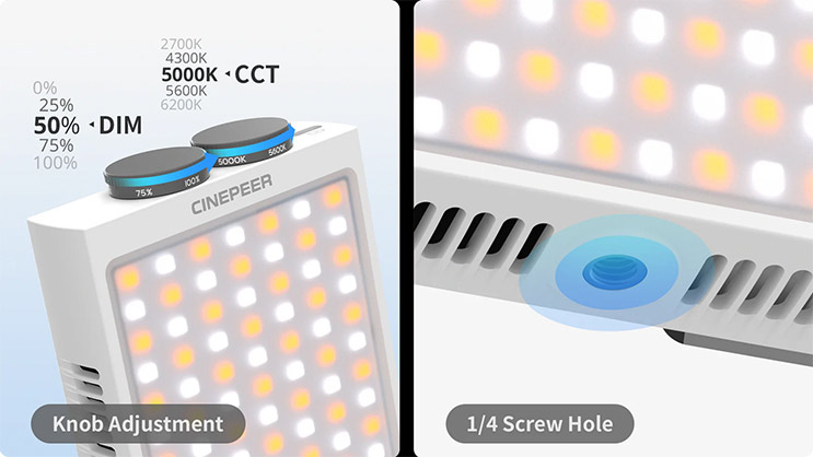 1024127_C.jpg - ZHIYUN CINEPEER CM25 LED Light - Image 3
