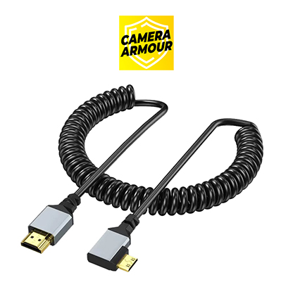 Best image for Camera Armour Coiled Right Mini-HDMI to HDMI Cable