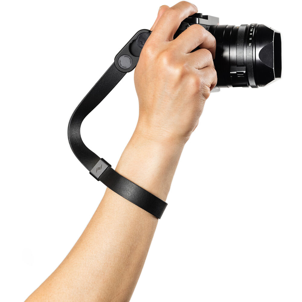 Peak Design Cuff Leather Camera Wrist Strap (Black) - Best Available Image