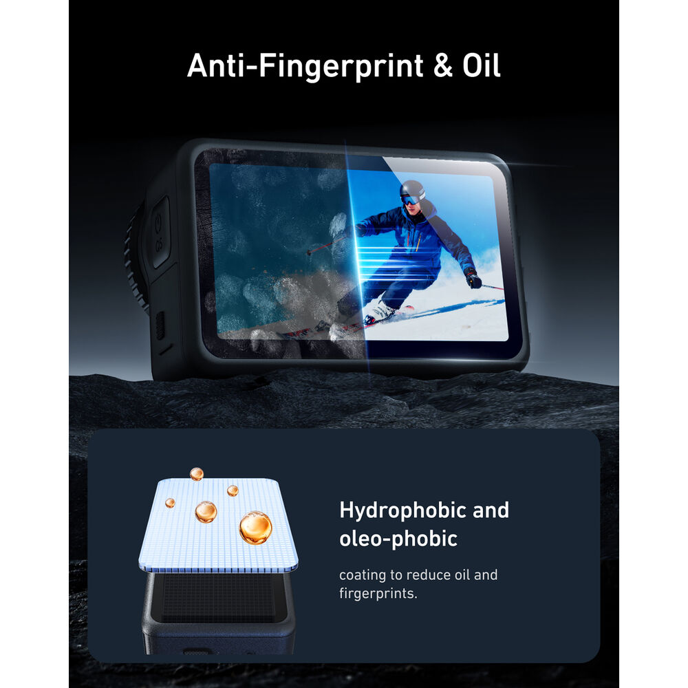1026117_B.jpg - Telesin Tempered Glass Lens  &  Screen Protector Set for DJI Osmo Action 6 - Image 2