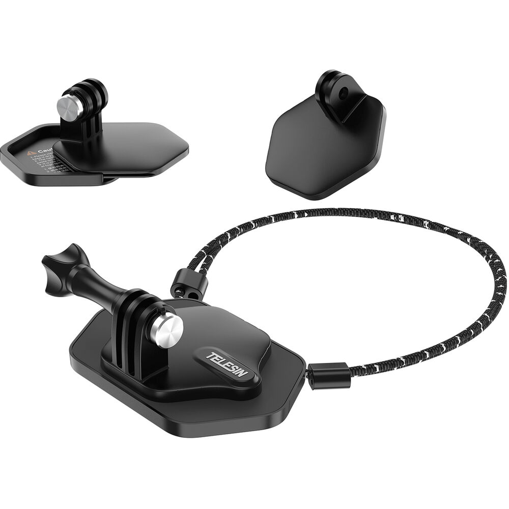 1026127_A.jpg - Telesin Magnetic Action Camera Neck Mount with Nano Sticker Kit - Image 1