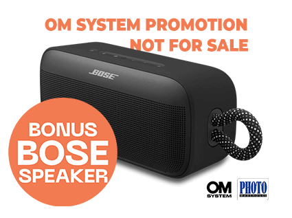 Best image for Bonus BOSE Speaker with selected OM SYSTEM Cameras - August 2026 Promotion