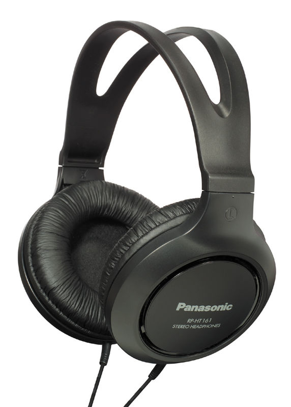 Panasonic RP-HT161 Wired Over-Ear Headphones - Black - Best Available Image