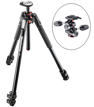 Manfrotto 190XPRO3-3W 3 Section TRIPOD + 3W Head - Best Available Image