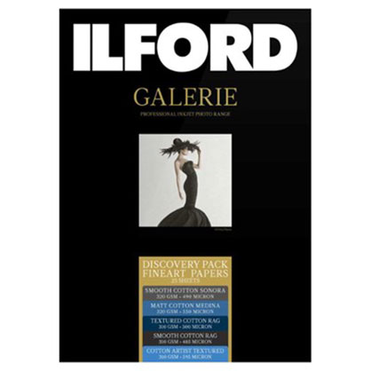 Ilford A4 Galerie Discovery Pack Fine Art Rag 25s