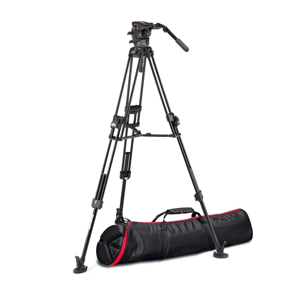 Manfrotto 526 Pro Video Head + 645 Fast Twin Alu Tripod - Best Available Image