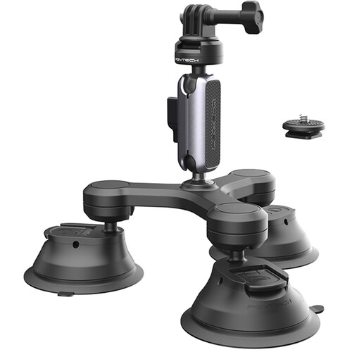 PGYTECH 3-Arm Suction Mount with CapLock Ball Head and 3-Prong Mount - Best Available Image