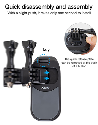 1023828_A.jpg - XILETU Magnetic Rapid Release Clip for Action Cameras - Image 1