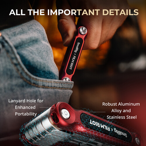 1023898_C.jpg - SmallRig x FILM RIOT 10-in-1 Folding Wrench Set (Red) - Image 3