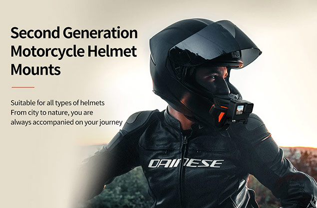 1024188.jpg - Telesin Motorcycle Helmet Chin Strap for Action Camera - Thumbnail